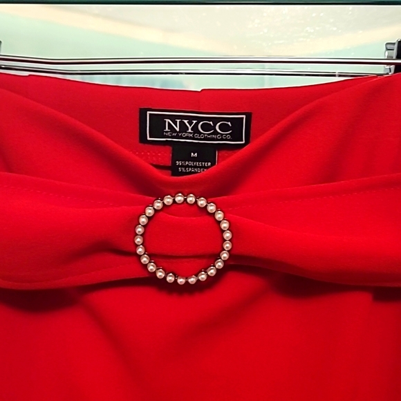 NYCC Red Pencil Skirt - Picture 2 of 3